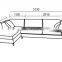 European style home Foshan furniture living room Sofa , genuine leather sofa with legs