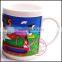 Pvc mug cup with ABS cup and soft pvc grip
