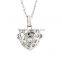 Wishing Ball Pregnancy Baby Diffuser Locket Heart Pendant Necklace