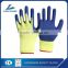 Lowest price 10G poly/cotton liner with Latex coated safety working glove