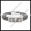 Magnetic clasp leather bangle wholesale