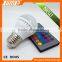 Factory directly sale IR remote control E27 16 colors 3w rgb led spot light