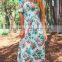 Girl flower one piece maxi dress