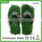 Latest Straw beach flip flop slippers summer textile straw slippers