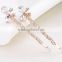 fashion crystal butterfly ornaments metal hair pins set