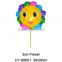 2016 Hot sale sunflowers shaped foil balloon cup stick inflatable helium ballon for party decoration