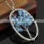 Online Shopping Blue Gemstone Tree Of Life Necklace