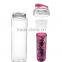 760ml Sports Health Fruit Juice Water Bottle, Tour Outdoor Camping Travel Bottle