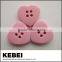 Heart-shaped button four holes pink button for shirts