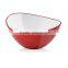 Oval Shaped Salad Bowl two color salad food bowl oval design serve bowl