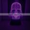 Dark Knight shape portable usb 3D home decorative illusion led night light lamp