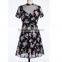 Printed Traditional Style Ladies Simple Design Fashion Dress for Lady
