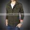 Cheap tan bomber jacket wtth rib for men