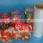 five layers polyolefin shrink film with perforation