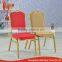 Cheap Hotel restaurant metting stacking gold banquet chair