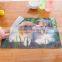 2016 Hot sale OEM 3d table mat Customizable cute puppy home friends PP placemat coaster pattern