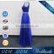 Factory Directly See Through Chiffon Indigo Evening Dress