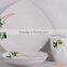 European Square shape porcelain dinner set square plates