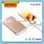 fashion external battery flashlight ultrathin portable battery power bank
