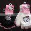 Beautiful winter cheap customized promotional magic gloves with embroidered logo