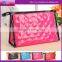 New design pure color leather cosmetic bag