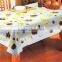 flower printed non-slip EVA table cloth with lace for home using