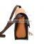 Noble and elegant vintage style brown series contrast color women crossbody bag handbag