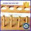 6-12 holes hospital medical lab wooden test tube rack