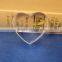 beautiful crystal clear heart shaped gift item