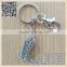 Fine Silver Shoes Keychain Crystal Diamond Key Ring For Promontion