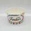 Food Grade Frozen Disposable Paper Yogurt Cup with Dome Lid