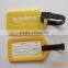 multicolor printing custom words rubber vinyl luggage tags