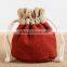 Jewelry storage bag linen drawstring bag OEM size and LOGO