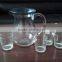 Unique Design Antique Art Glass Whisky & Wine glass decanters and shots set