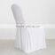 White Ruffled Banquet Chair Cover Wholesale