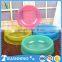 candy color plastic pet bowl for dog food bowl designer cat food bowls