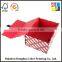 Handmade Paper Box Folding Storage Box Red White Strip Pape Box Decorative Gift Box