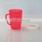 590ml Microwaveable Cartoon shape Plastic milk mug