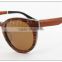 Rewood Wooden Aluminum Round Frame Sunglass Wholesale Hhigh Quality Cat 3 uv400 Sunglasses