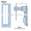 AB102 Zinc Alloy Handle Keyless Cabinet Plane Door Lock for Electrical Panels