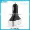 5 Port USB Car Charger Adapter, 12A Color Aluminum Circle Auto Car Adaptor,Two USB Car Charger