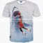 Men 3D Print T-shirt Blank Tops Plus Size S-XXL OEM Order Sye-945
