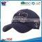 High Quality Black Short Brim 6-Panel Worn-Out Baseball Cap