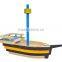 New Design 3D Children Birthday Gift Beautiful Wooden Ship Boat Models Toy