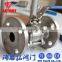 DIN ANSI GB 3PC Flange Stainless Steel Full Port Ball Valve