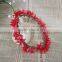red color bridal faux wedding hair decorative accessory wreath