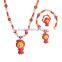 charm bead bracelet wholesale fashion doll pendant necklace kids jewelry sets