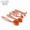 7pcs Popular Cosmetic Sponge Rose Gold Oval Makeup Brush Set With Brush Cleaner