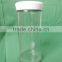 805ml clear cylinder jam bottles with white tin lids