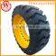 advanced new design 17.5-25 solid tires for front loader tractor with rims assembly